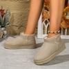 Cotton Shoes New Snow Boots Winter New Velvet Warm Short Boots Large Size Platform Cotton Shoes