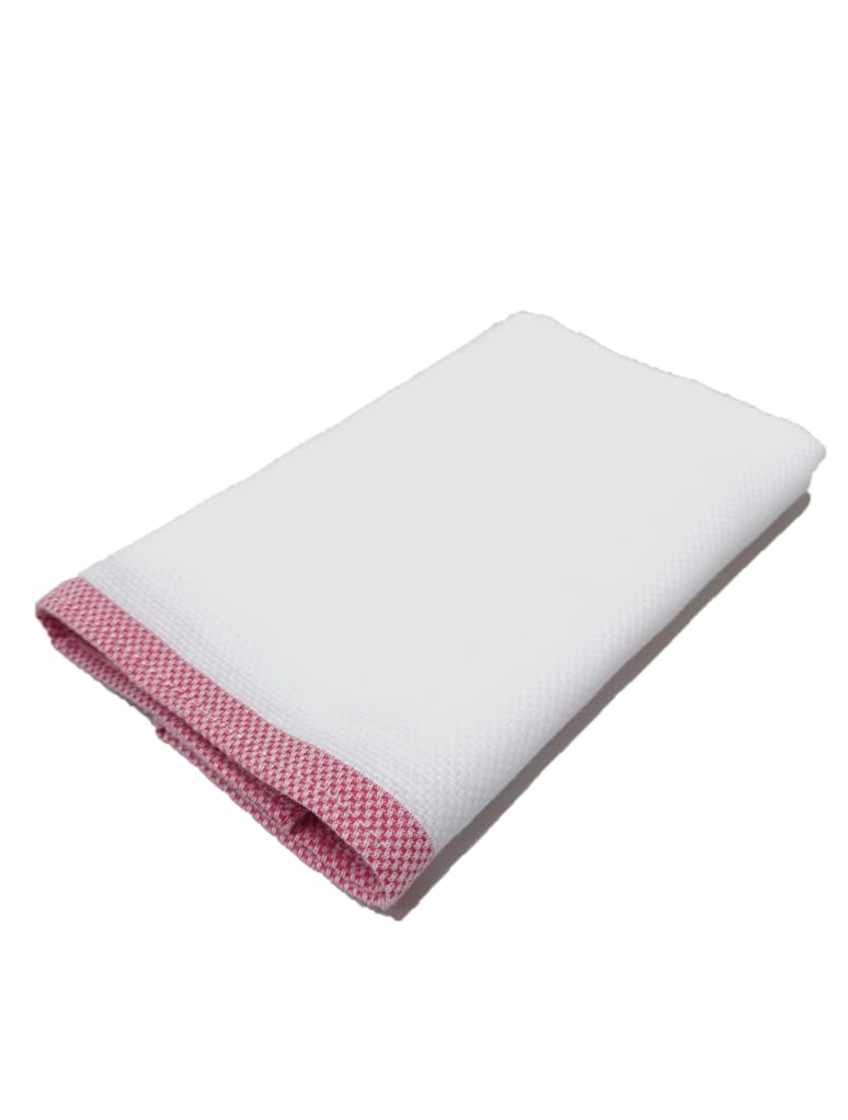 Japanese-made kitchen cloths, 10 pieces, 100% cotton, professional grade, commercial use (red)