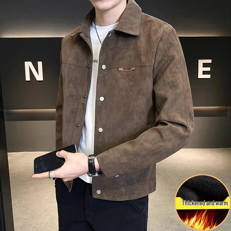 Męska Kurtka z Klapami Jesień/Zima 2025 - Modna, Dojrzała, Styl High-End