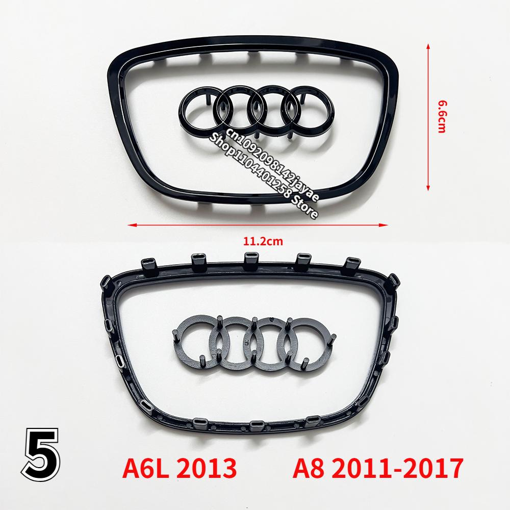 Car Steering Wheel Badge Replacement Decoration LOGO For qaz14 A3 A4 A5 A6 A7 A8 Q3 Q5 Q7