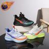 Boys' Winter 2025 Fleece-Lined Leather Running Shoes for Medium & Large Children, Warm Sports Cotton Shoes
