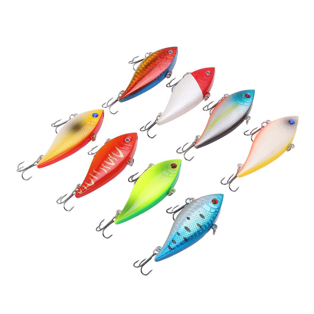 8 Stück 11g 7cm Schwimmender Angelköder 3D Lebensechte Augen Künstlicher Angel-Luya-Köder für das Meer