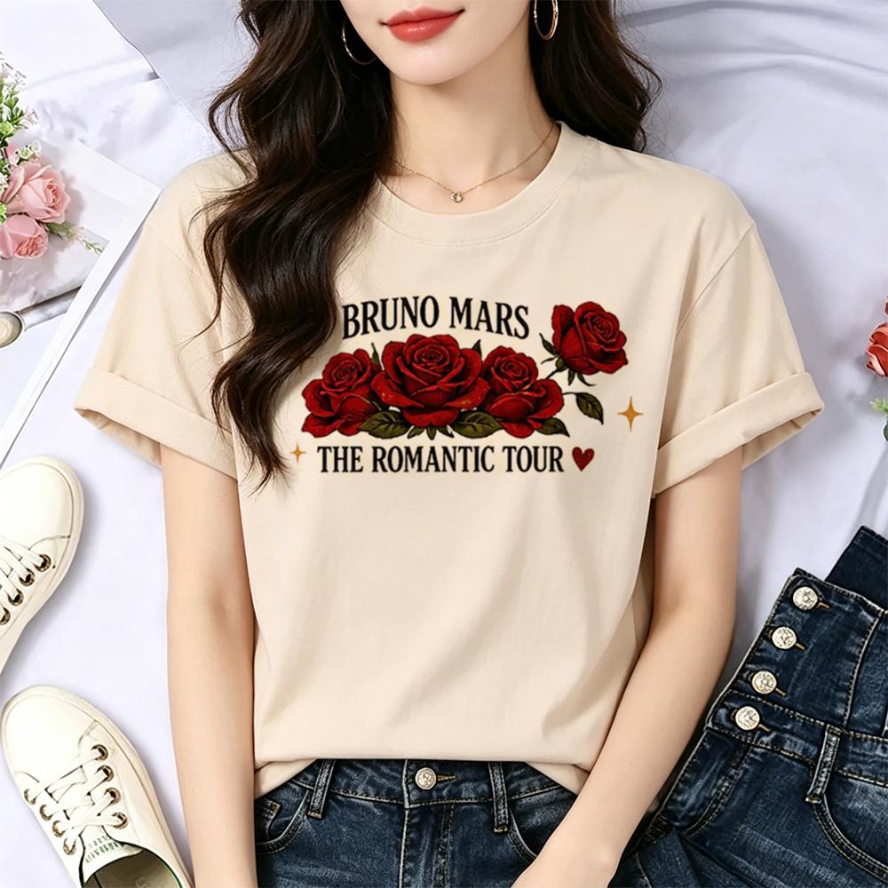 Bruno Mars tshirt Women goth jojifuku graphic gyaru vintage t shirt harajuku emo Retro vintage graphic