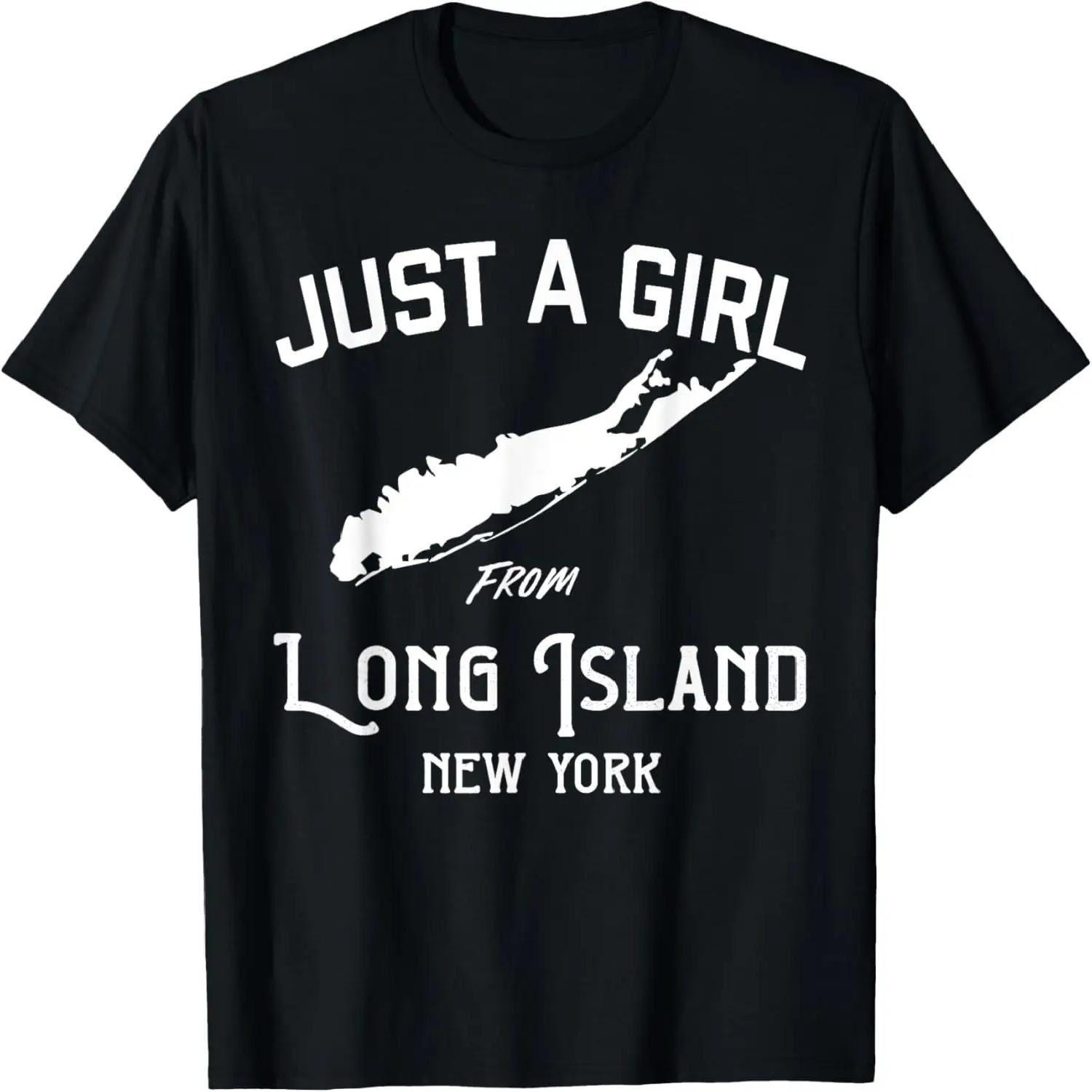 

Long Island New York Souvenir For Women, Girl, Wife Map T-Shirt XXXXXL чорний