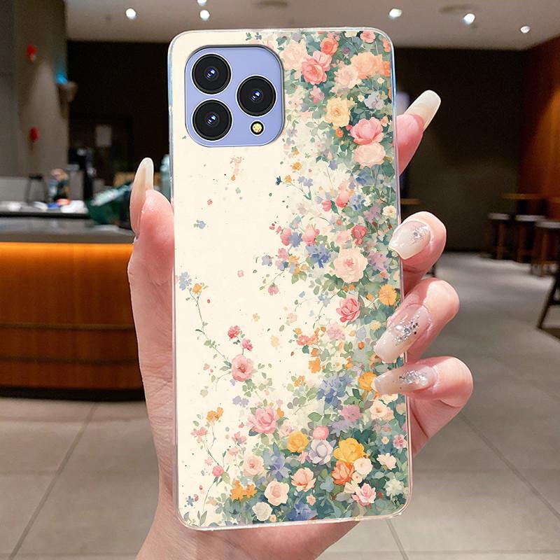 Handyhülle Für Cubot P80 Hülle Schmetterling Schleife Schutzhülle CubotP80 Schale Capa Transparent Weiches Silikon TPU Abdeckung Funda