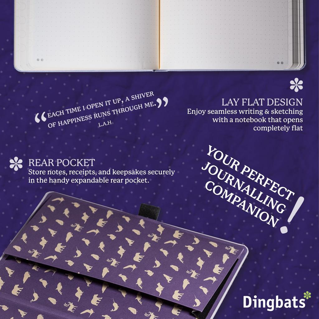 Dingbats Earth Dot A5 Medium Glycine Arctic Hardcover Cream 100gsm Inkproof Paper Numbered Index Key Pages - Notebook, - - - Pages, &