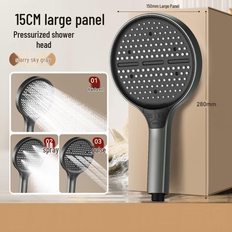 

MDNG 3-Mode Large Panel Shower Head