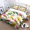 Colorful Bird Pattern Decor Set Bedding Set with 1 Duvet Cover 2 Pillowcases Single Double King Queen, Gift