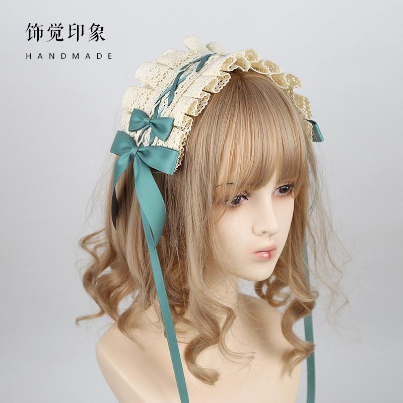 Lolita Headress Japanese Sweet Daily Girl Headband Original Handmade Lolita Headband Lace Hair Accessories