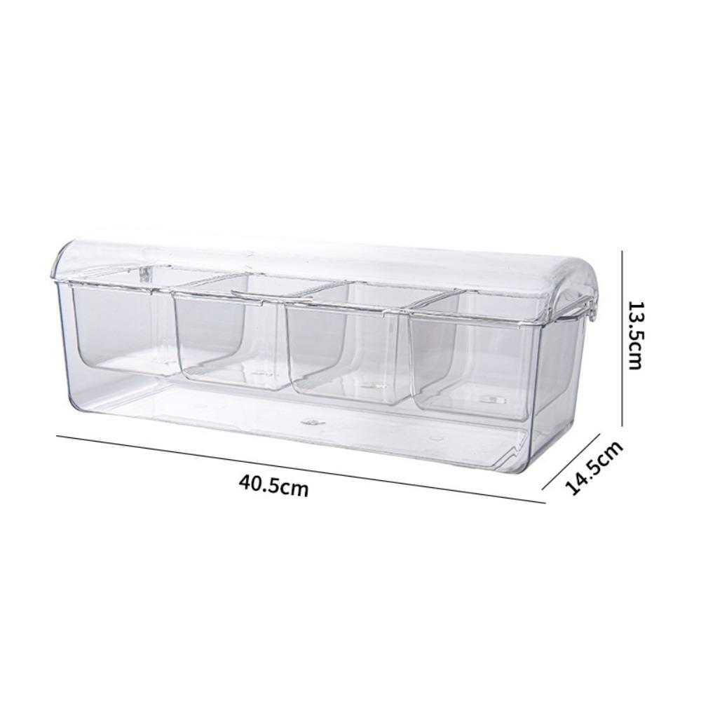 Transparent Fresh Iced Box Detachable Chilled Fruit Fresh-keeping Box New Condiment Tray