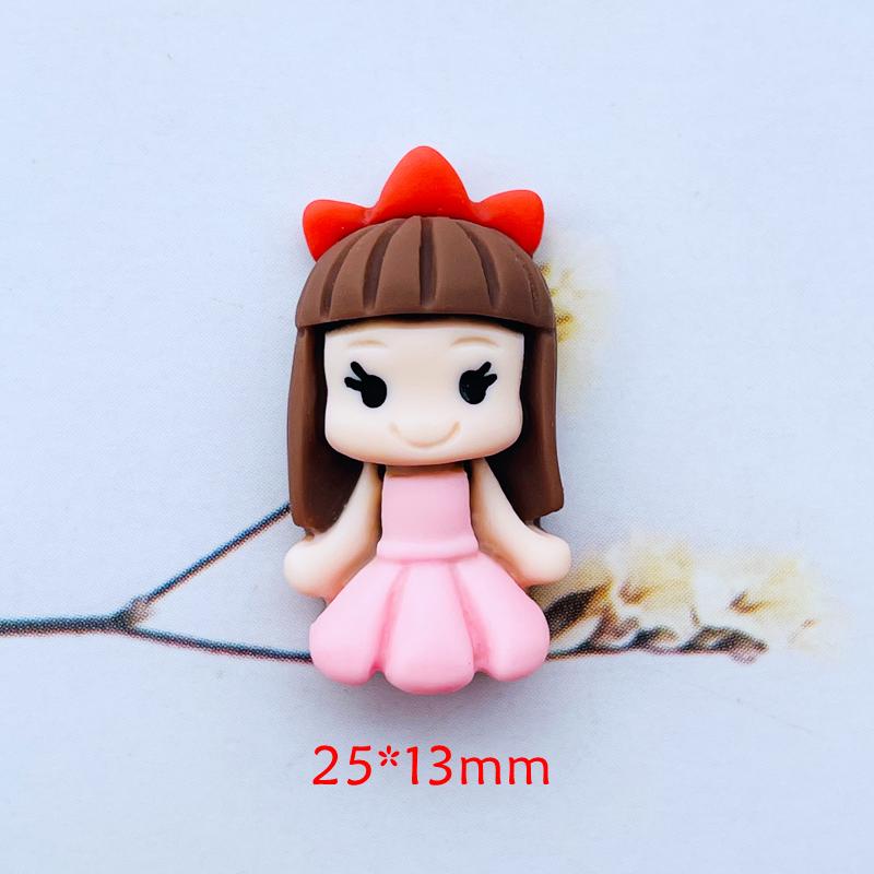20Pcs New Cute Resin Mini Cartoon Princess Flat Back Cabochon Scrapbook Kawaii Diy Embellishments Accessories A103