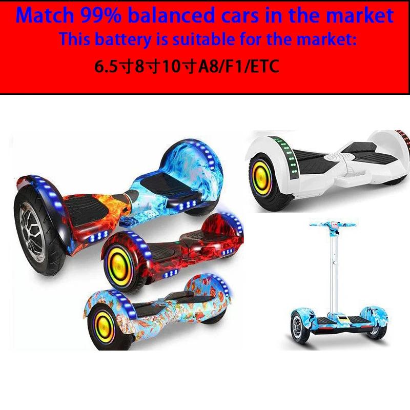 Upgrade 36V Battery pack 12000mAh Rechargeable Lithium ion battery for Electric self balancing Scooter Hover Board unicycle