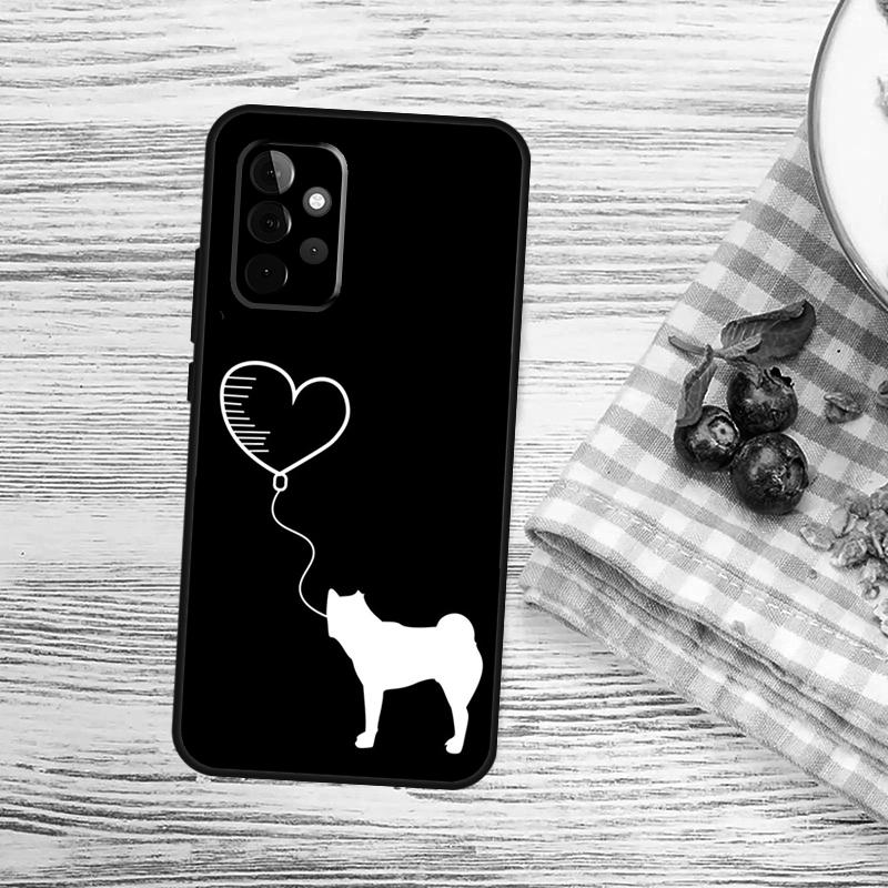 Animal Cute Dog Akita Case For Samsung Galaxy A54 A34 A14 A13 A33 A53 A12 A32 A52 A71 A51 A15 A25 A55 A35 Cover