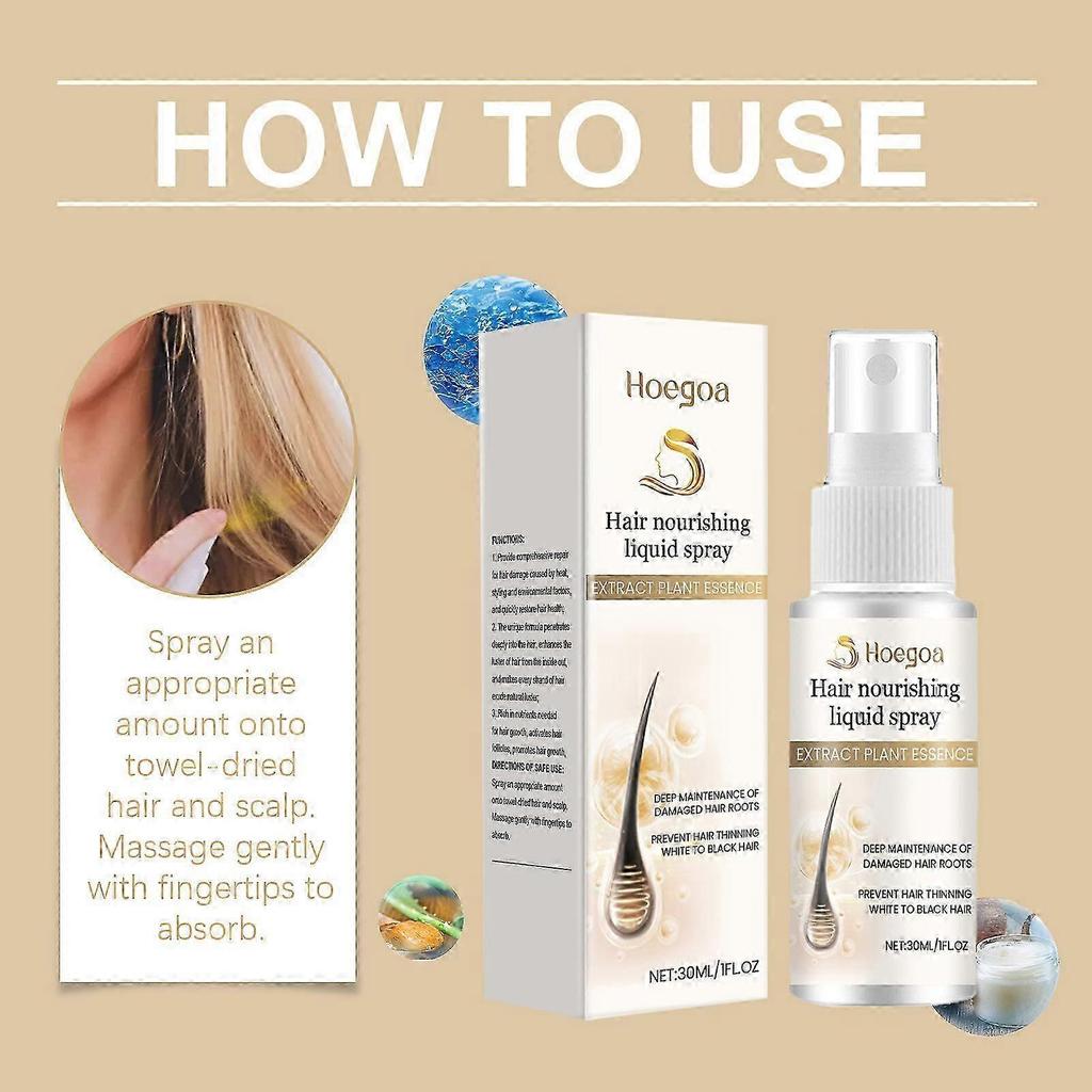 Biotin Hair Growth Essence Spray, 2024 New Hair Growth Spray with Biotin, Hair Nourishing Liquid Spray, Hair Care Liquid Spray