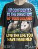 Tricou Oposum Dreams Comfort Colors®, Tricouri Live The Life, Pulover cu Meme Oposum, Maiou Retro Amuzant, Artă cu Cuvinte Scânteietoare Cadou Oposum