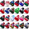 LED Christmas 3D Embroidery Image Unisex Winter Beanie Cap with Light Up Colorful LEDs for Beach & New Year
