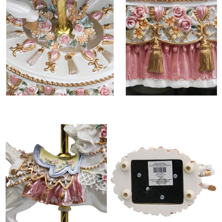 Carousel Music Box Cartoon Musical Gift for Girls Kids Children Christmas Birthday Present