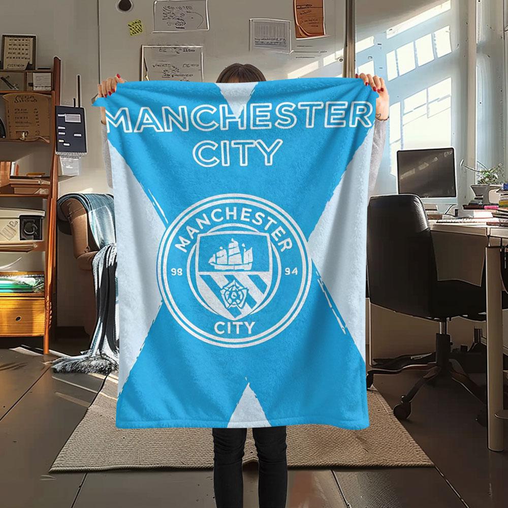 Fearless MCFC Crew Blanket, High quality Comfortable for All Seasons, Home Decor, Warmth and Comfort