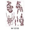 Tattoo Sticker North African Henna Brown Red Lace Tattoo Sticker Henna Tattoo