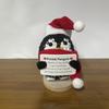 Handmade Knitted Positive Energy Penguin Dolls Ornament Fashion Christmas Hat Penguin Doll With Card Room Home Decoration Gifts