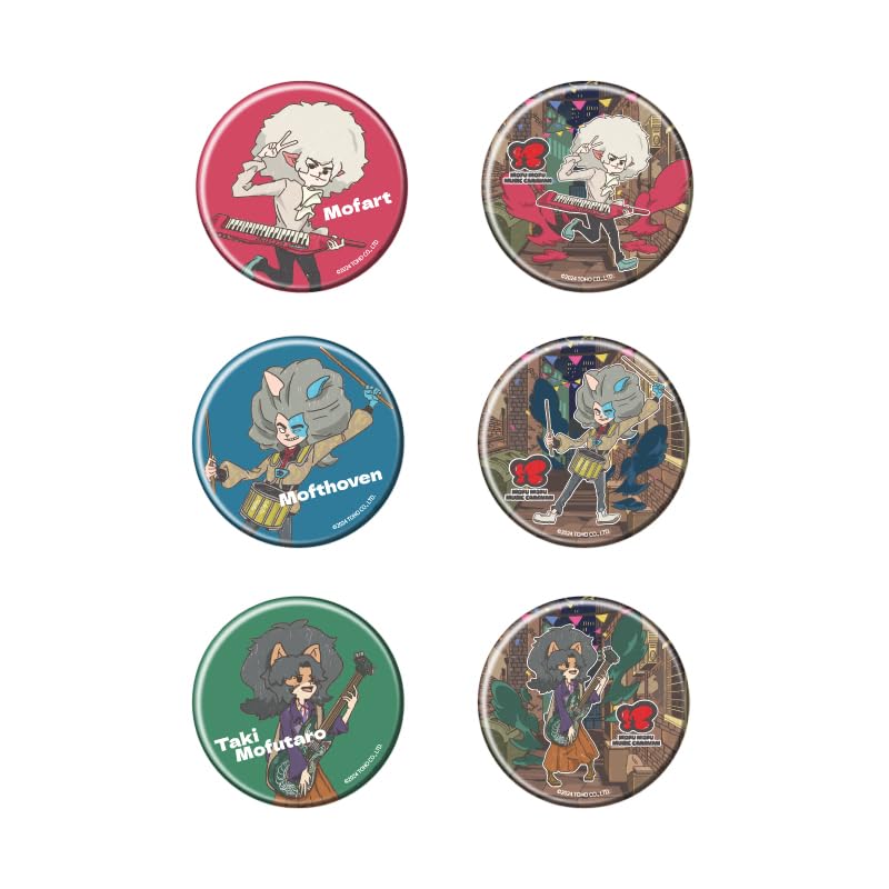 

Mofu Mofu Music Caravan 02 Коробка значков [Graff Art] 6 штук