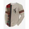 Long-sleeve T-shirt with dot pattern, trendy casual wear.