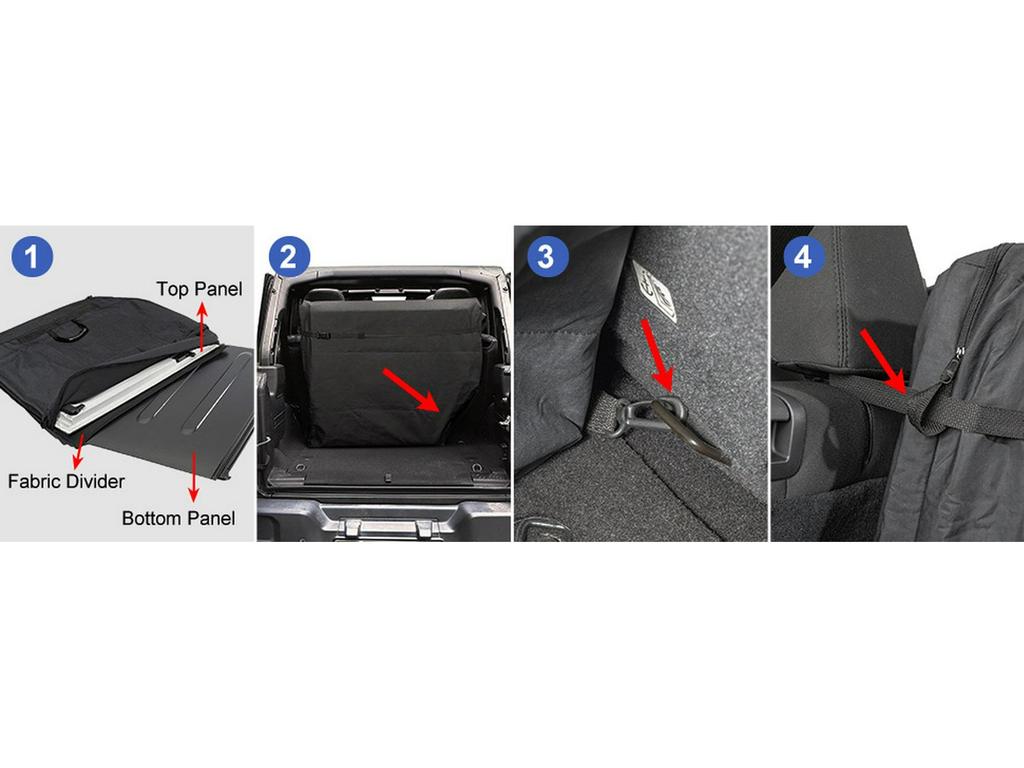 Wrangler JK/JL & Gladiator JT Interior Storage Bag for 2/4-Door (07-24)