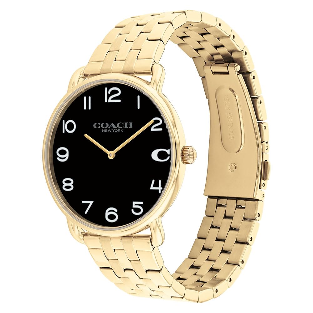Coach ELLIOT 14602669 Gold Watch Men's