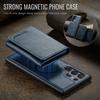 Samsung S25 Ultra Magnetic Card Holder Wallet Case - Drop-Proof with Card Slots, Also Fits S24 Plus