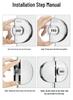 Password Lock for Frameless Glass Doors – Easy Install, No Holes Required