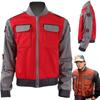 Chaqueta Mardi de Alta Calidad Regreso al Futuro Disfraz Cosplay para Adultos