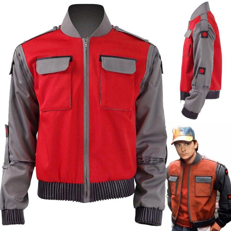 Chaqueta Mardi de Alta Calidad Regreso al Futuro Disfraz Cosplay para Adultos