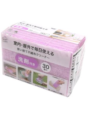 Esponja Okazaki Limpiador de Tejidos Desechable Detergente 30 Piezas Morado 5 x 10 x cm Espuma solo con agua No tejido Interior/Exterior Aprox.. 0.7