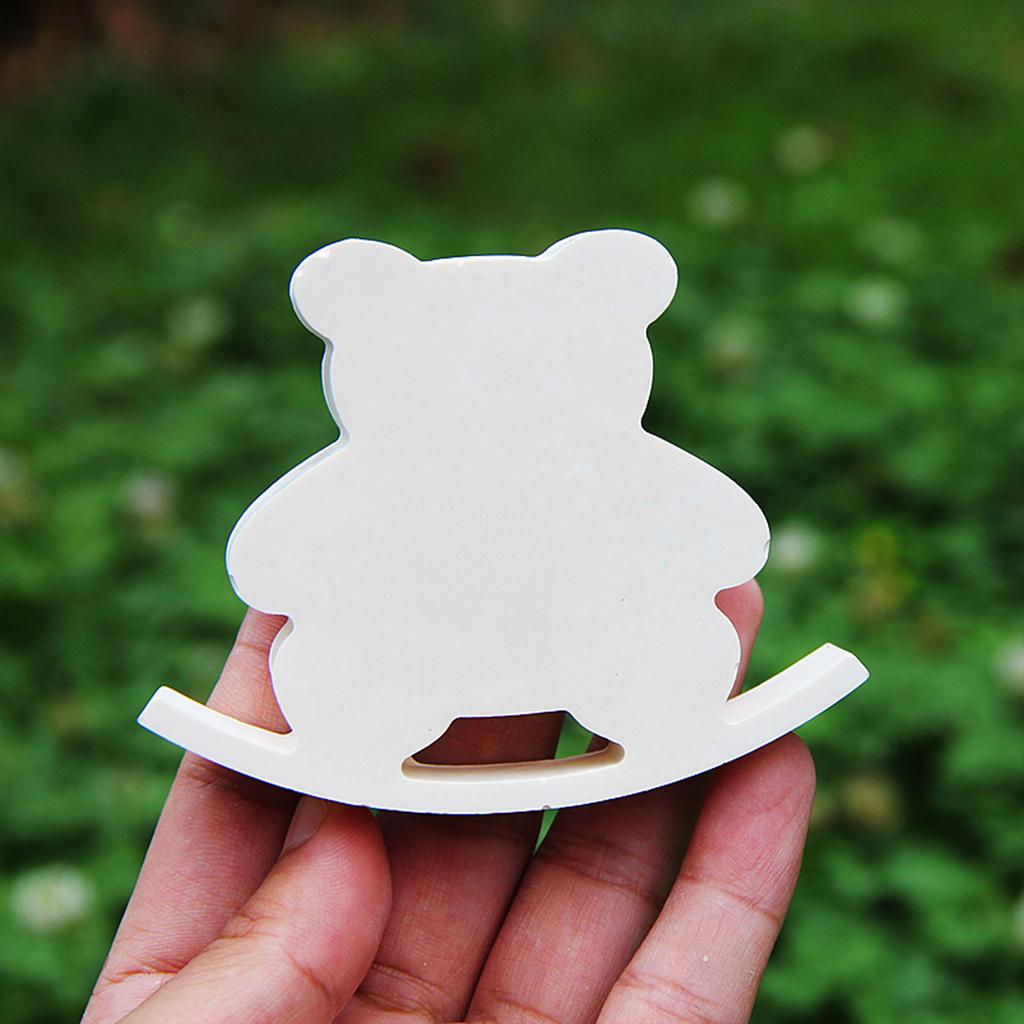 Silicone Mould Rocking Horse Resin Molds Lovely Animal Castings Molds Ornament Plasters Molds for Table Decorations