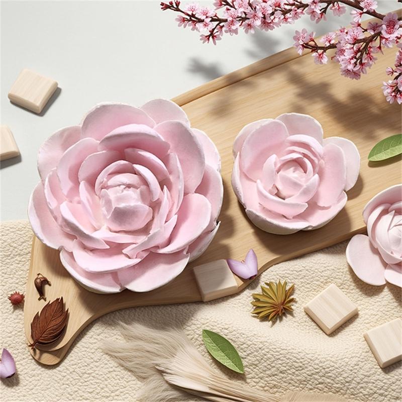 Floral Silicone Molds for Epoxy Resin Making Candle Soap Heat Resistant Easy Demolding Flower Shape Silicone Mould