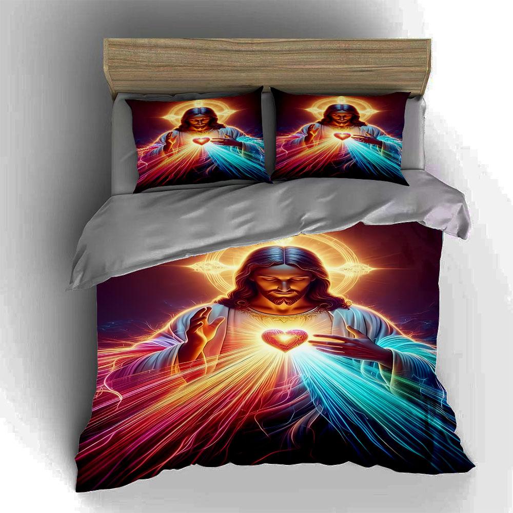 Radiant Divine Imagery. Bedding Duvet Cover Sets Duvet Covers Pillowcases Gifts (1 * Duvet Cover 2 * Pillowcases, Without Duvet Insert)
