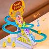 Educational Ducks Track Playset Present for 3 Year Old Boys Girls, Funny Automatic Stair-Climbing Ducklings Cartoon Race Track Set, Festive Decoration