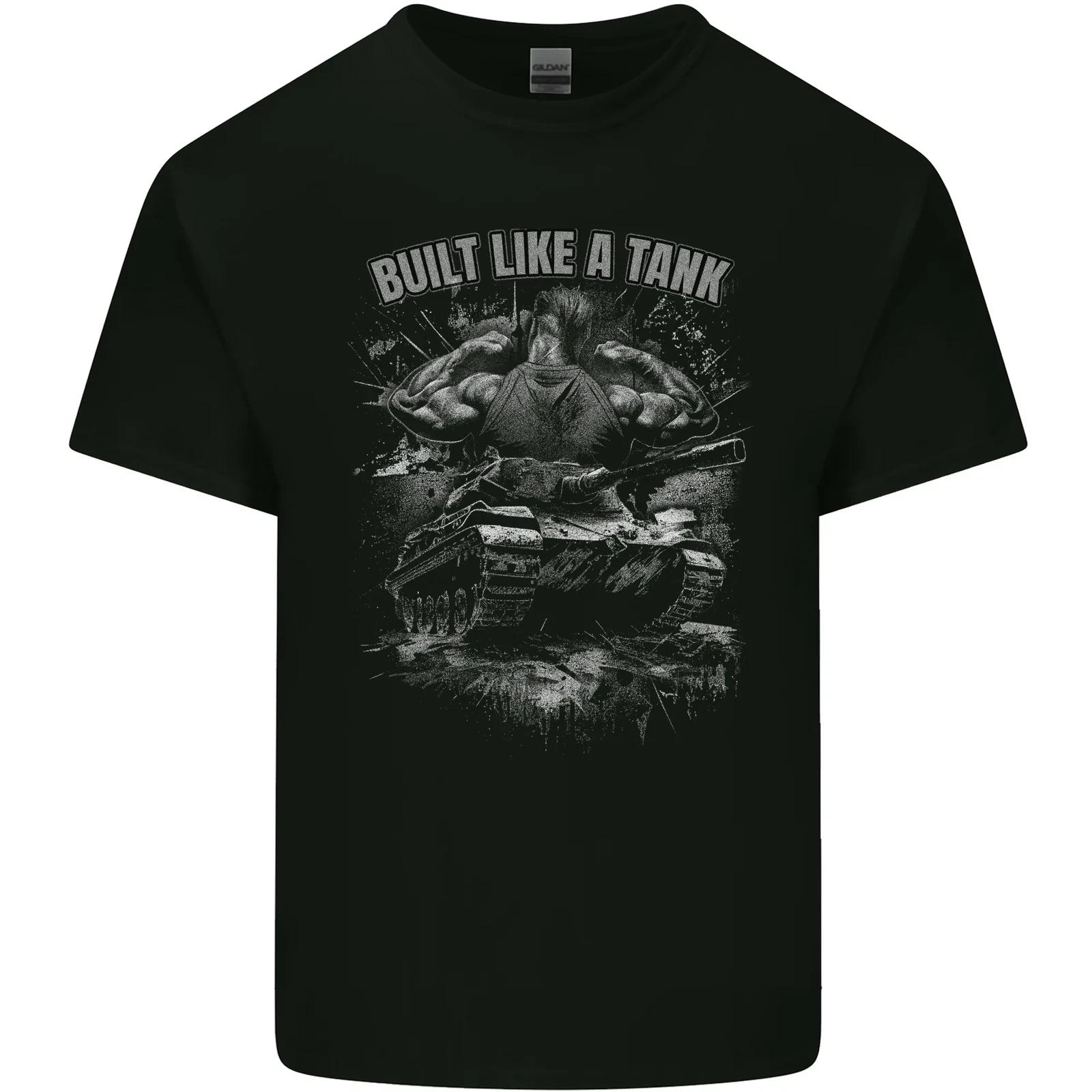 

Built Like a Tank Gym Bodybuilding Training Kids T-Shirt Childrens XL