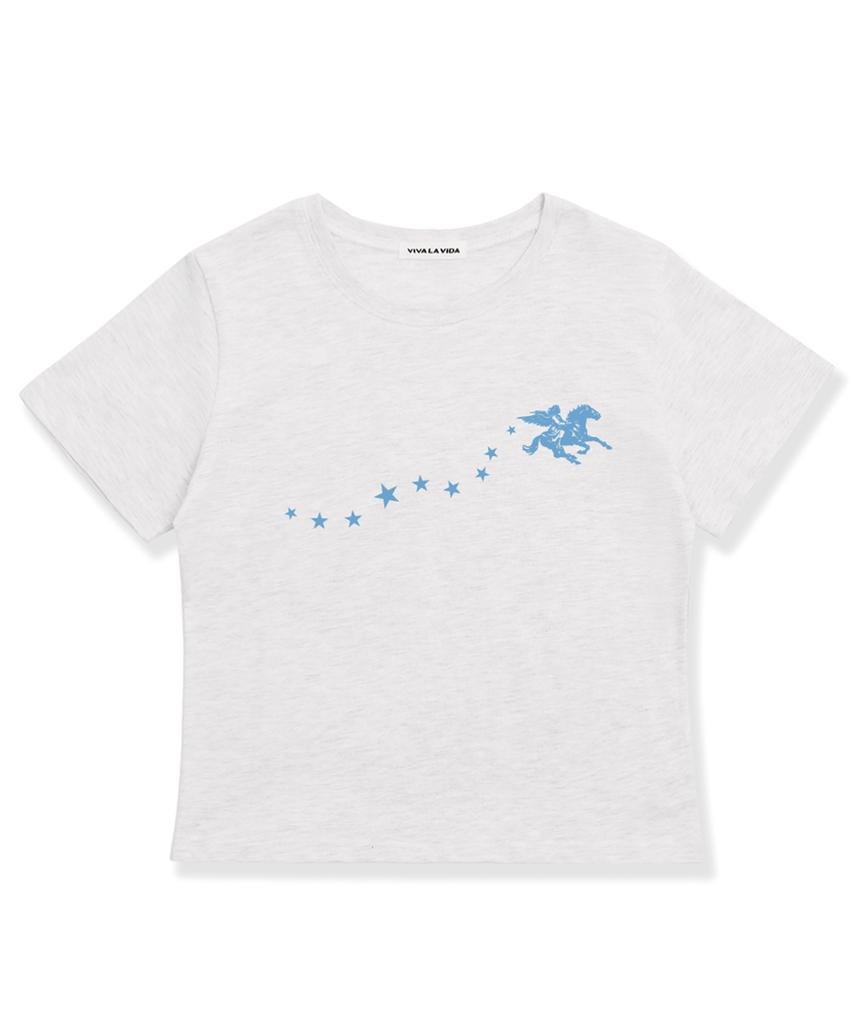 Bibalabida Nebula Crop Short Sleeve T-Shirt