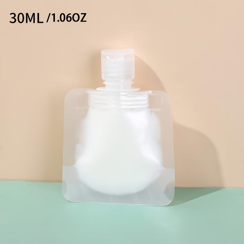 5PCS 30ml/50ml/100ml Travel Refillable Flat Pouch Shampoo Lotion Dispenser Bag Cosmetic Refillable Flat Pouch Travel Bottles Set