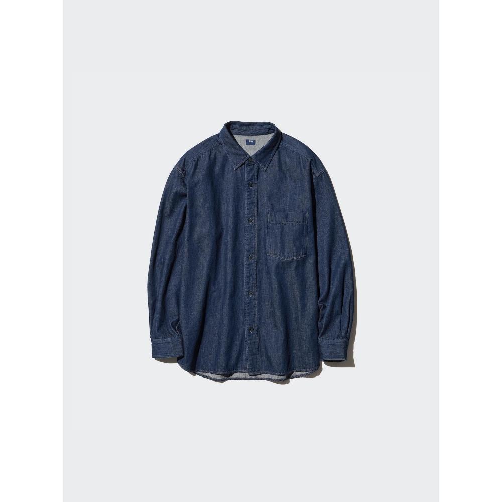 

Uniqlo Джинсовая рубашка с длинным рукавом 09 BLACK/UNISEX S