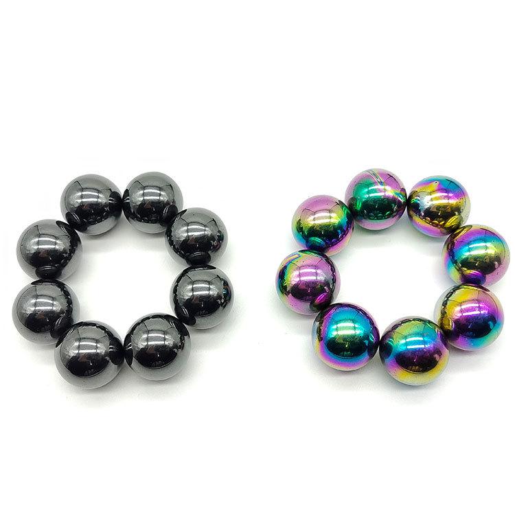 Black Polished Ferrite Magnetic Balls - Health Massage and Children's Toy Beads