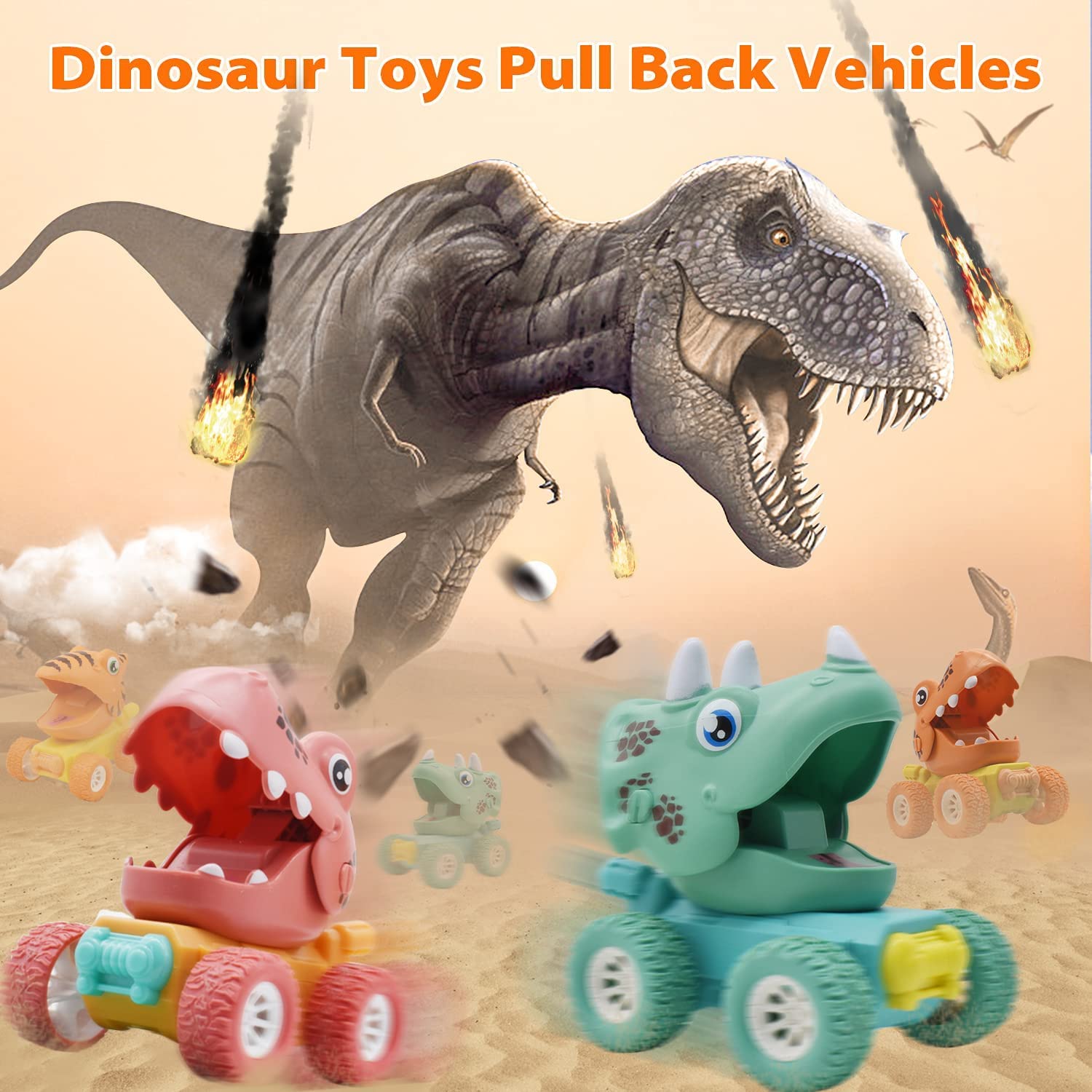 3 шт. игрушки-динозавры — фото 8