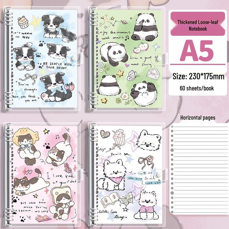 Hochwertiges transparentes PVC-Softshell A5 Ringbuch - Schonend für die Hände & Abnehmbar