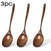 Large Wooden Spoons Natural Wood Soup Spoon Long Handle Honey Coffee Milk Teaspoon Spice Condiment Scoops Tableware Tools4