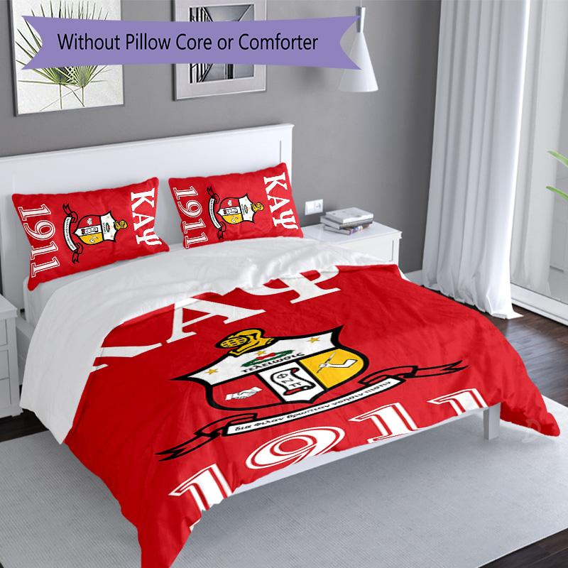 3pcs Kappa Alpha Psi pattern bedding set duvet cover set includes duvet cover &pillowcases, perfect all season bedroom decoration & gift