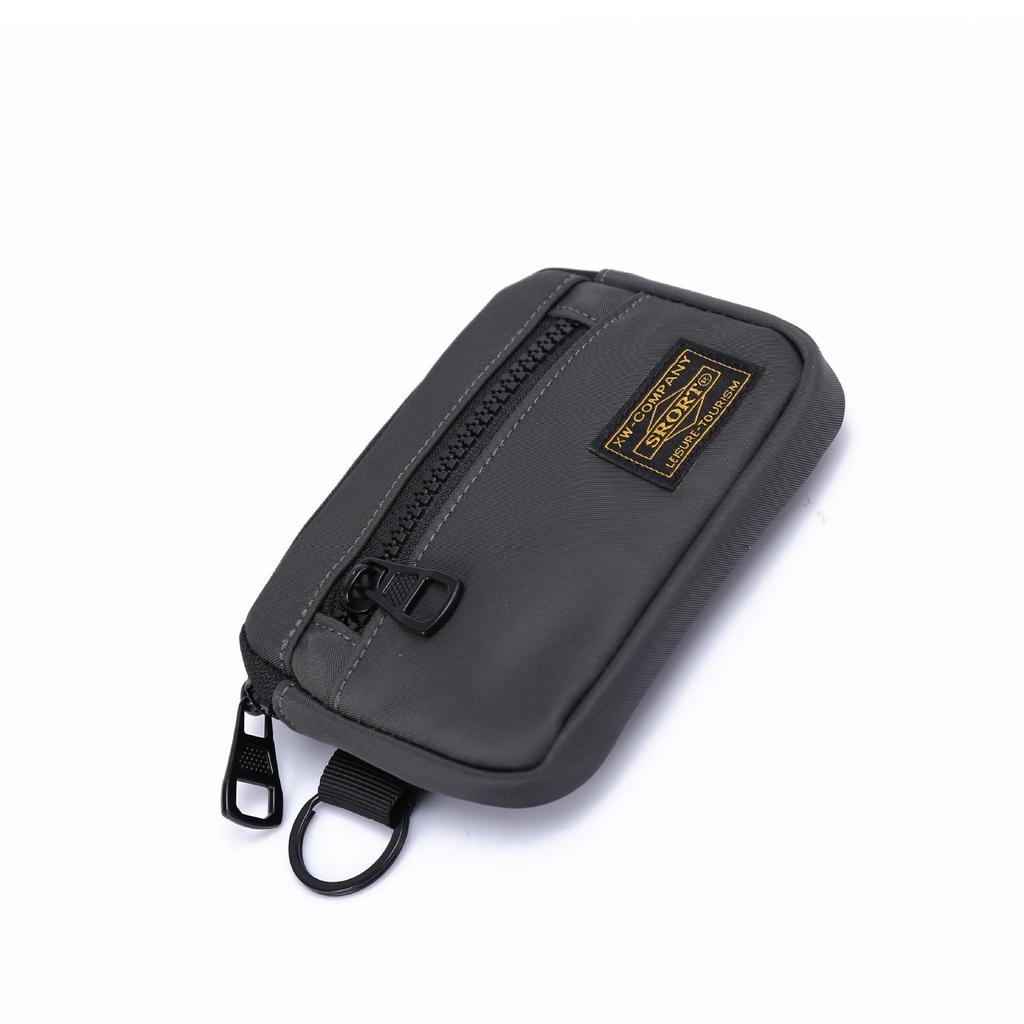 Unisex Oxford Cloth Coin Purse: Workwear Style Card Holder & Multifunctional Earphone Hanging Bag