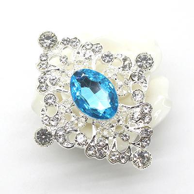 New Fashion 10Pcs 40*46mm Metal Acrylic Crystal Rhinestone Buttons For Craft Embellishment Diy Clothing Decorative Accessories