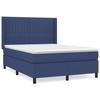3131591 vidaXL Divan Bed with Mattress Blue 140x190 Cm Fabric