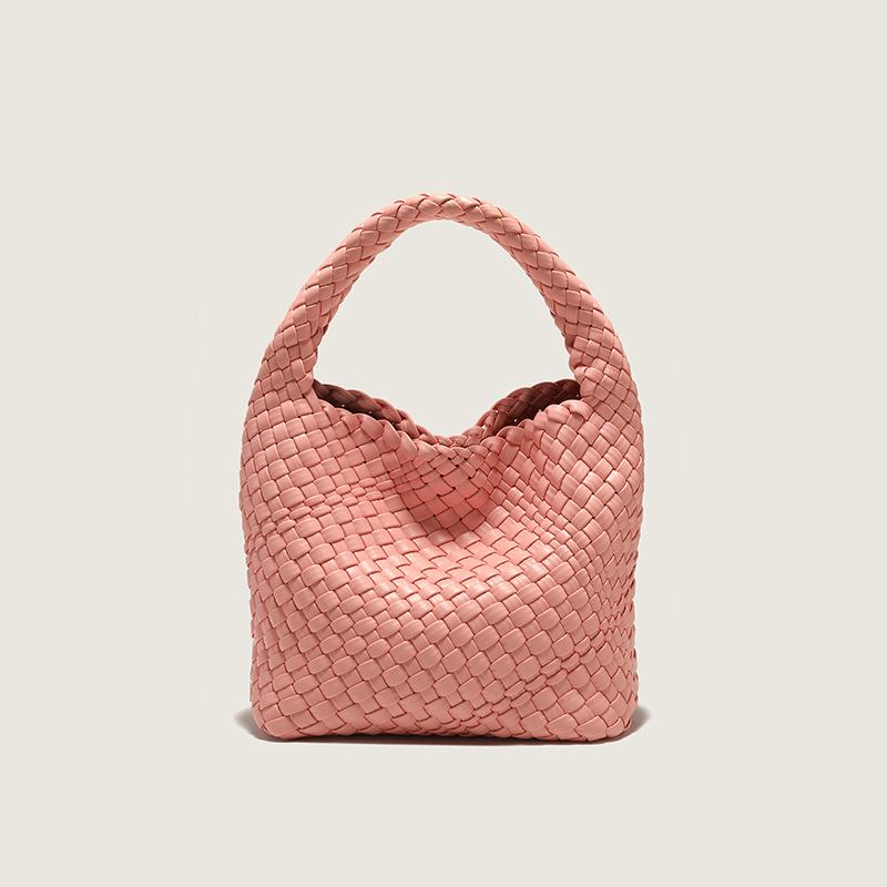 Woven Women's Bag with Niche Design, 2024 New Product, Basket-style Handbag, Mother-daughter Bag, Vintage Shoulder and Crossbody Bag